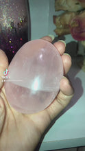 Load and play video in Gallery viewer, Star Rose Quartz Palm Stones (Large)
