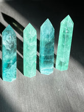 Load image into Gallery viewer, Green Fluorite Crystal Towers (small)
