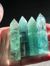 Load image into Gallery viewer, Green Fluorite Crystal Towers (small)
