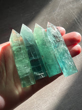 Load image into Gallery viewer, Green Fluorite Crystal Towers (small)
