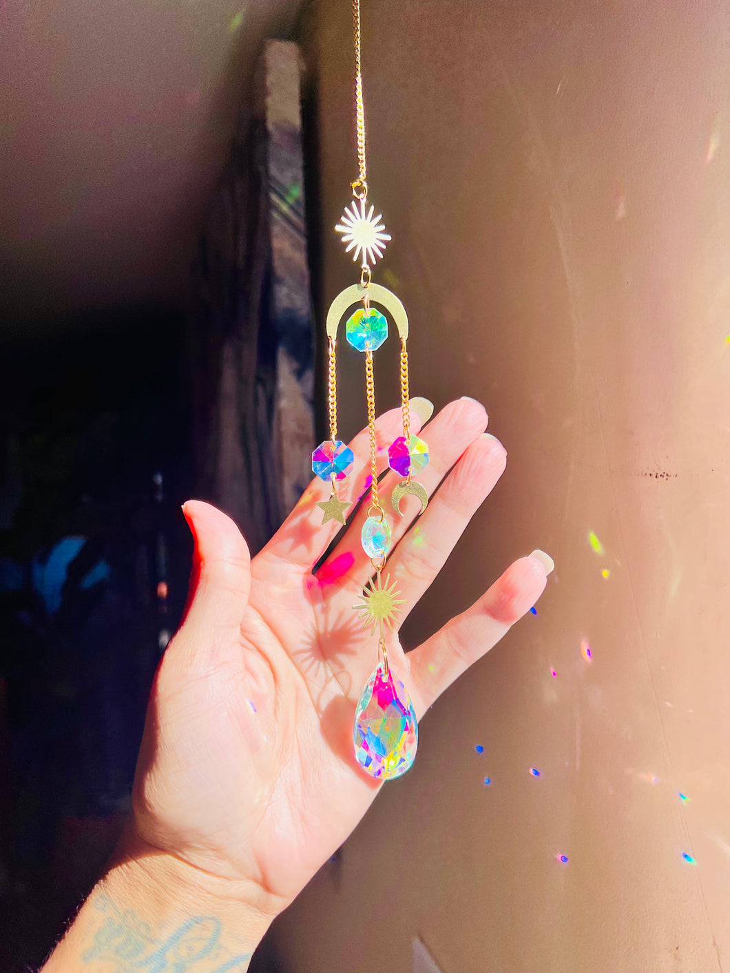 Star Sun and Moon Sun Catcher