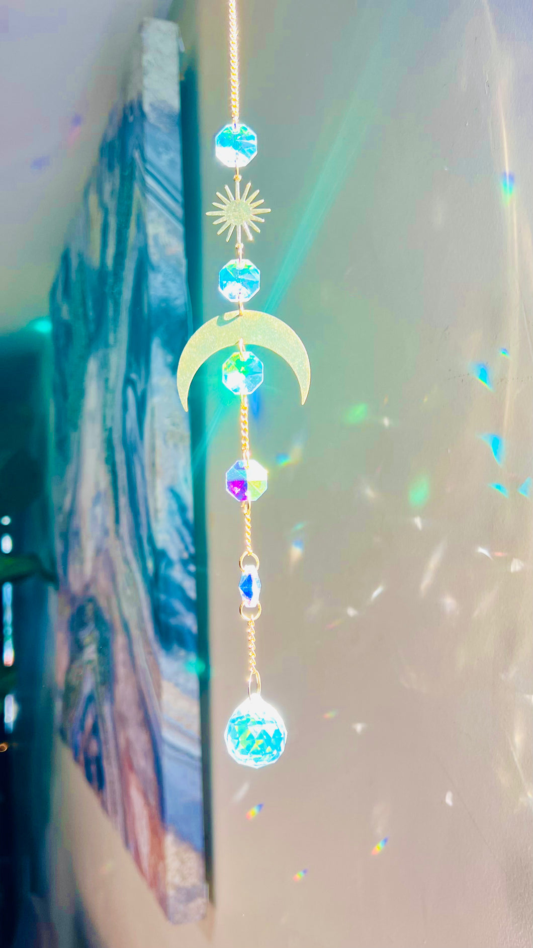 Golden Moon Sun Catcher