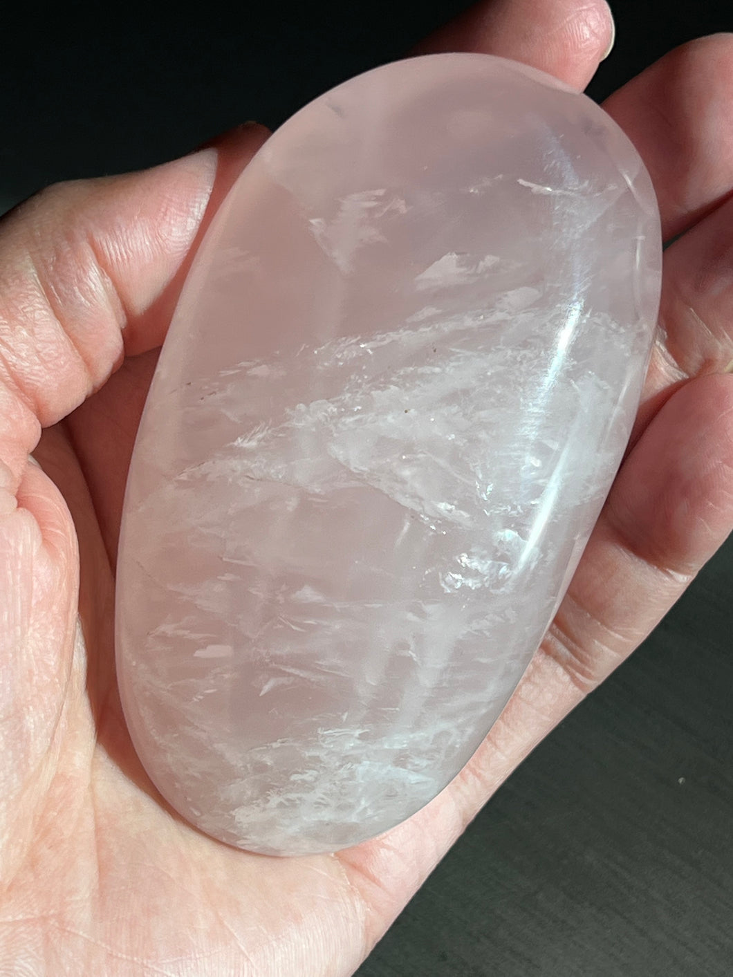 Star Rose Quartz Palm Stones (Large)