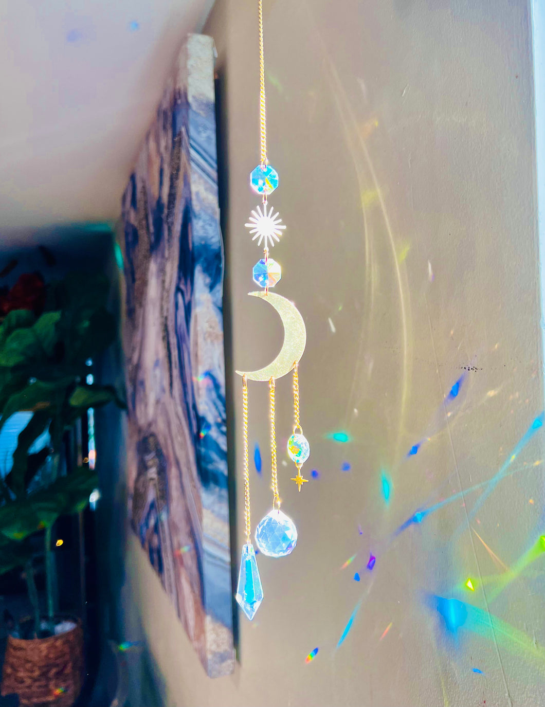 Moon and Stars Sun Catcher